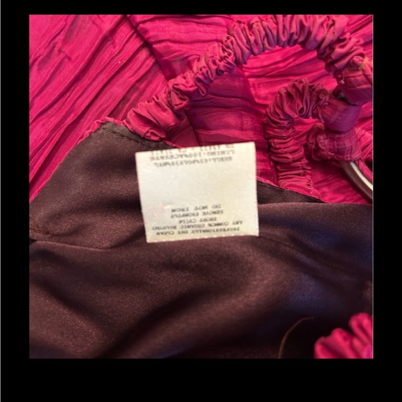 Vintage Jessica McClintock Strapless Mini Dress Hot Pink Size 8P - Picture 7 of 9